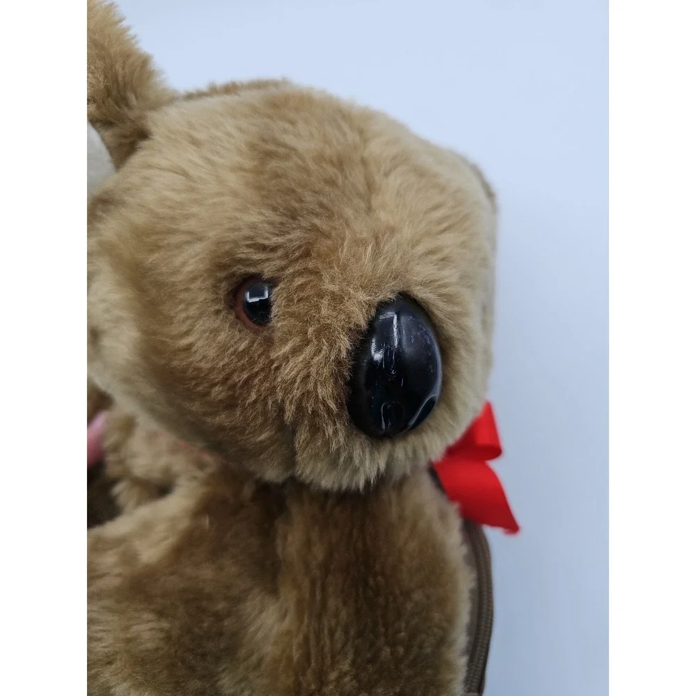Hug A Pet Koala Plush Backpack Brown Stuffed Animal Made in Taiwan R.O.C.
